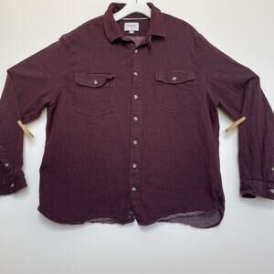 Goodfellow & Co Men’s Midweight Standard Fit Button Down Flannel Shirt Size XL